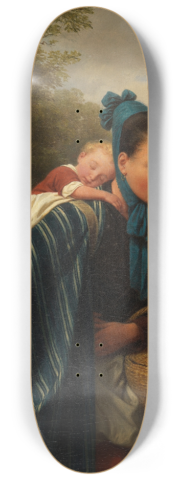 Friedrich Eduard Meyerheim - Harzerin mit Kind 8.25 inch art skate deck