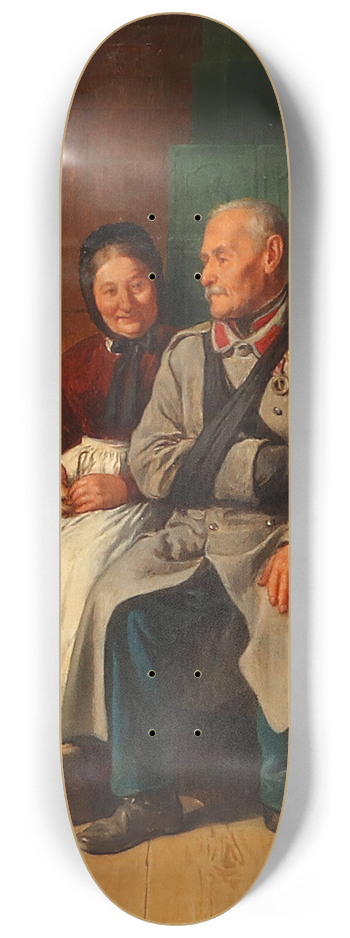 Friedrich Friedlnder - An Elderly Couple 8.25 inch art skate deck