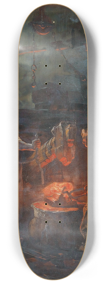 Friedrich von Keller - In the Hammer Mill 8.25 inch art skate deck