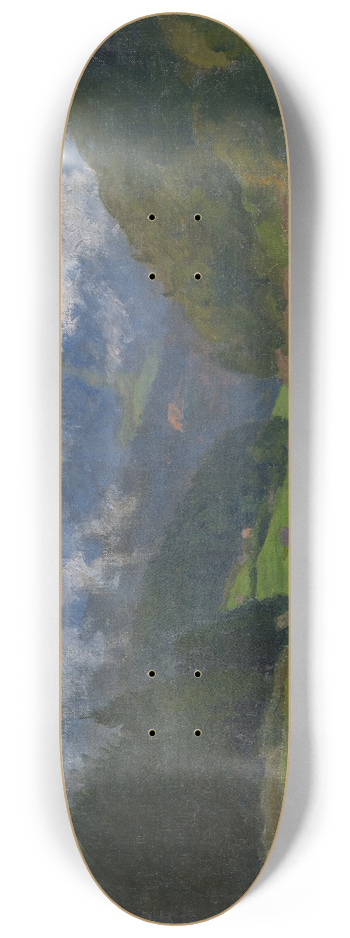 Friedrich Kallmorgen - The Raumnzach Valley 8.25 inch art skate deck