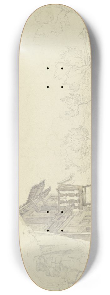 Friedrich Karl Hausmann - In Steinau 8.25 inch art skate deck