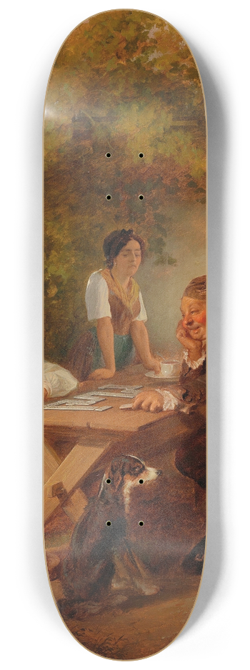 Friedrich Sturm - Domino Players 8.25 inch art skate deck