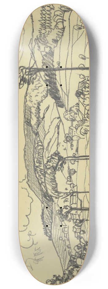 Fried Stern - Abtsroda mit der Wasserkuppe 8.25 inch art skate deck