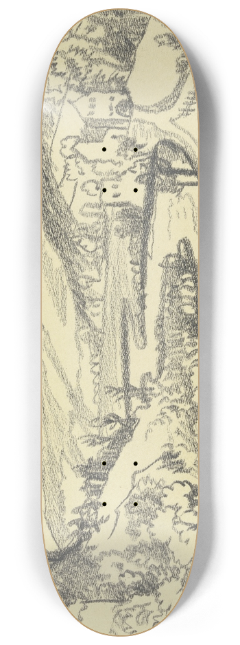 Fried Stern - Landscape. 8.25 inch art skate deck