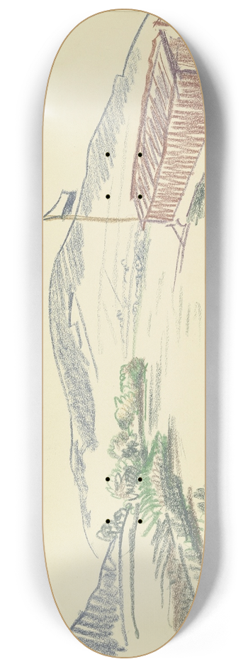 Fried Stern - Main landscape 8.25 inch art skate deck