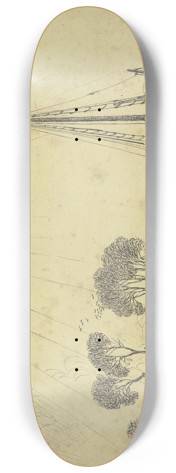 Fritz Boehle - Ship on the Main 8.25 inch art skate deck