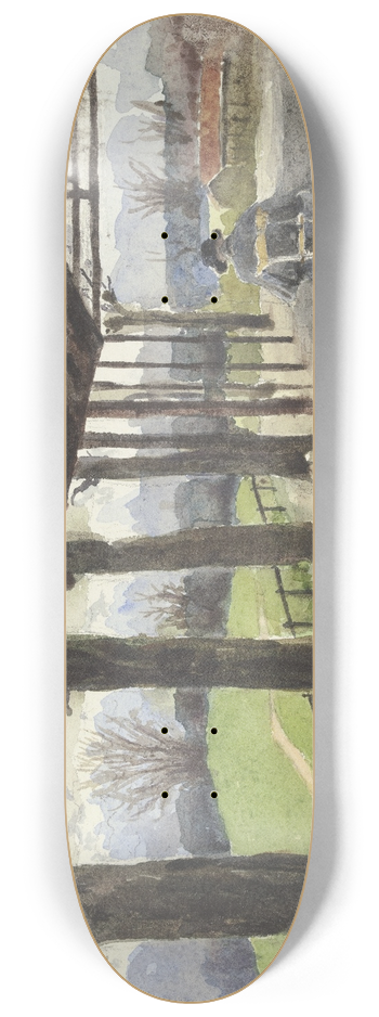 Fritz Hauck - View from Tutzing 8.25 inch art skate deck