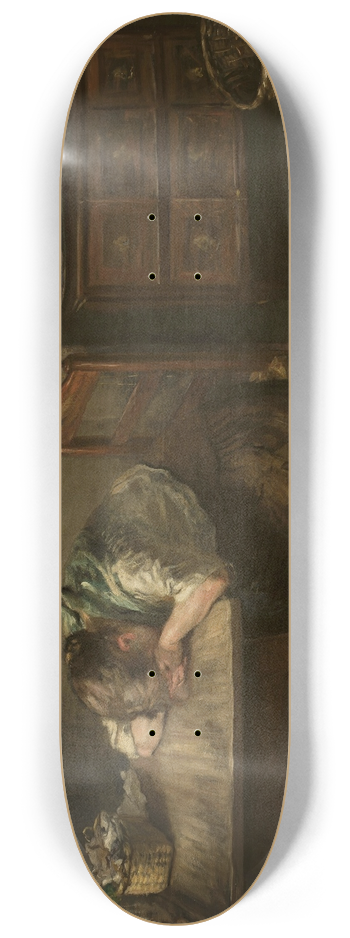 Fritz von Uhde - Abandoned 8.25 inch art skate deck