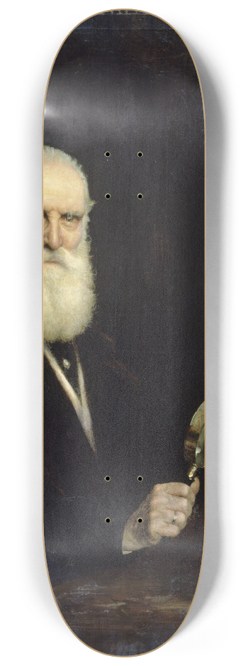 Gabriel Ferrier - Portrait de Charles Sedelmeyer (1837-1925), marchand de tableaux. 8.25 inch art skate deck