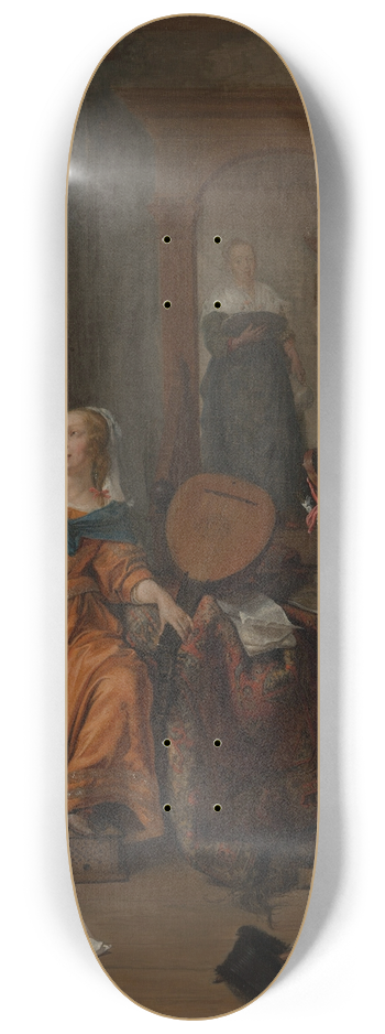 Gabriel Metsu - A Musical Party 8.25 inch art skate deck