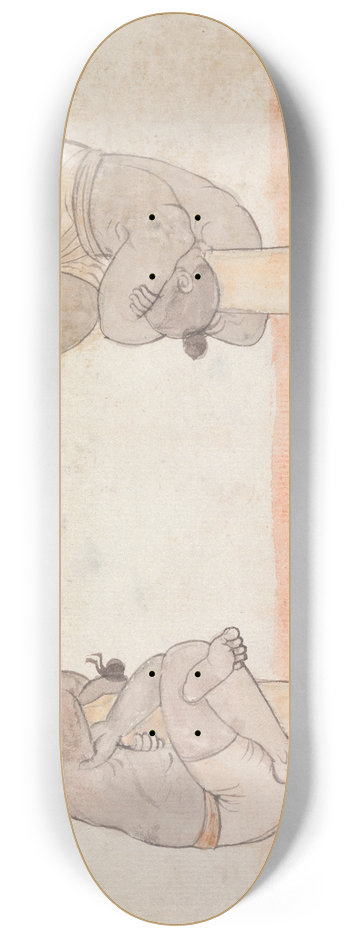 Gangaram Chintaman Tambat - Two Jeyties 8.25 inch art skate deck
