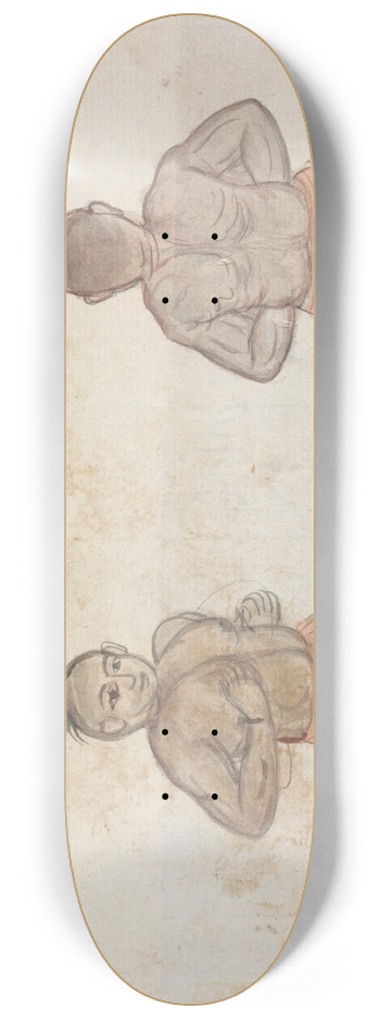 Gangaram Chintaman Tambat - Two Jeyties 8.25 inch art skate deck