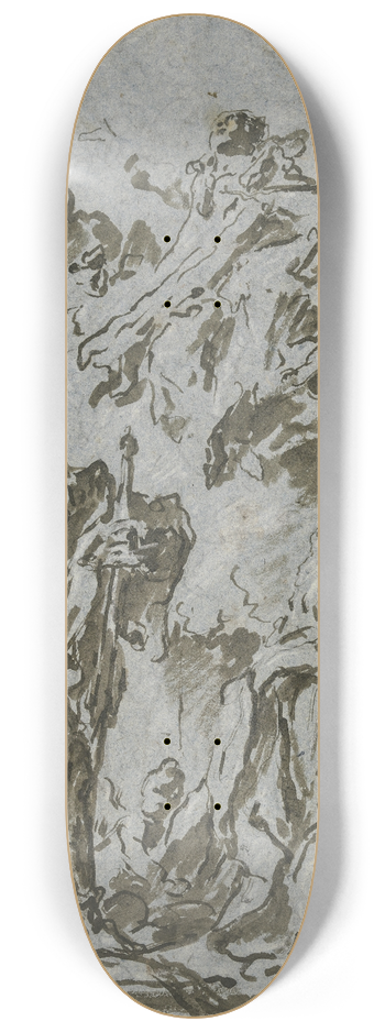 Gaspare Diziani - Himmelfahrt Mariens mit zwei Heiligen 8.25 inch art skate deck