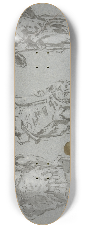 Gaspare Diziani - Mars, Venezia und Neptun (Scheinskulptur) 8.25 inch art skate deck