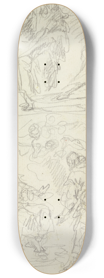 Gaspare Diziani - Untertan vor einem Herrscher 8.25 inch art skate deck