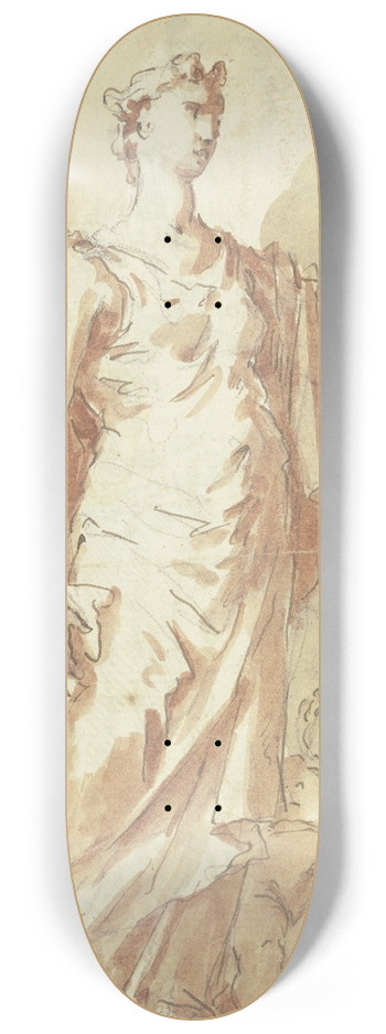 Gaspare Diziani - Venus mit Cupido (Scheinskulptur) 8.25 inch art skate deck