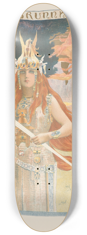 Gaston Bussire - Brunhilde (Brunnhild) 8.25 inch art skate deck