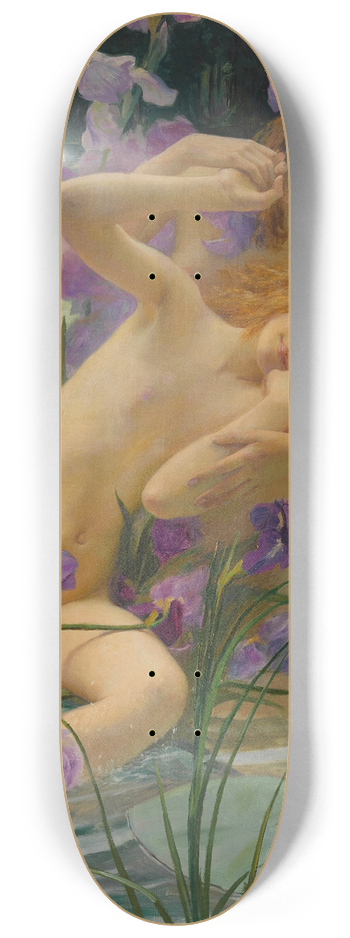 Gaston Bussire - Les Iris 8.25 inch art skate deck