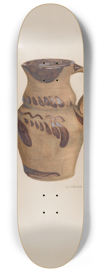 Genevieve Jordan - Pitcher 8.25 inch art skate deck