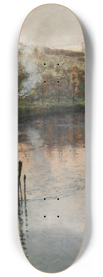 Frits Thaulow - Soleil couchant sur lArques  Pquigny 8.25 inch art skate deck