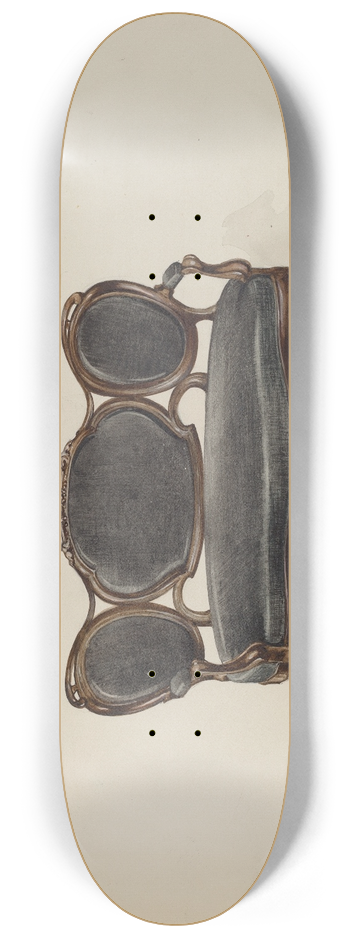 Geoffrey Holt - Settee, Walnut 8.25 inch art skate deck