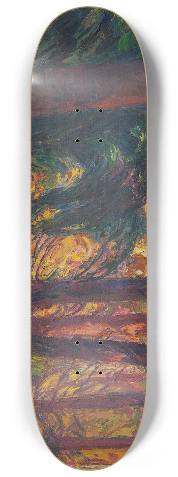 Georg Burmester - Herbstsonne im Walde 8.25 inch art skate deck