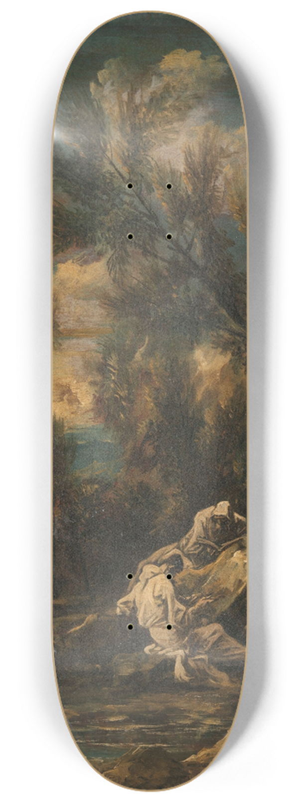 Alessandro Magnasco - Carthusian Monks in a Landscape 8.25 inch art skate deck