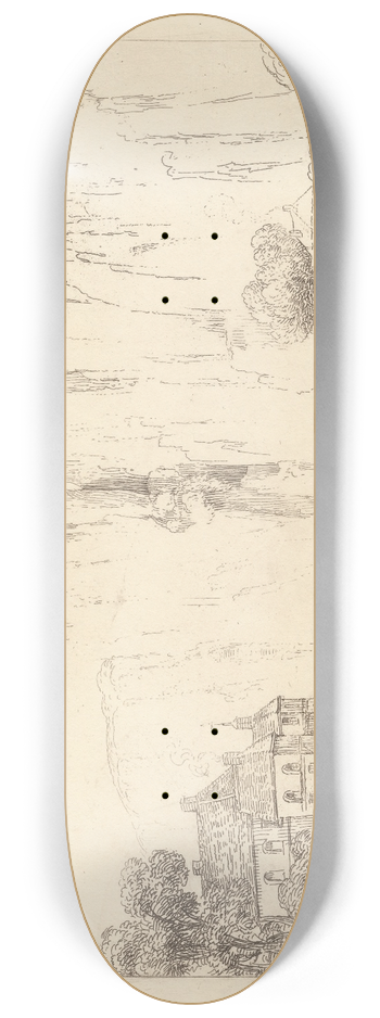 George Arnald - Left Bank, Meuse 8.25 inch art skate deck