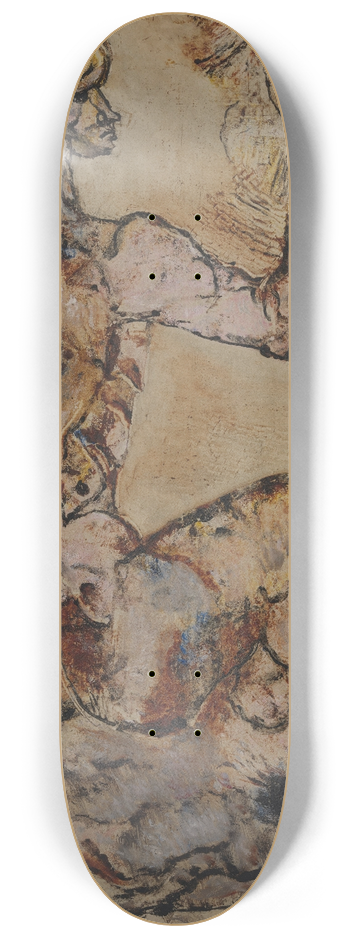 Frits van den Berghe - Sitting pink nude 8.25 inch art skate deck