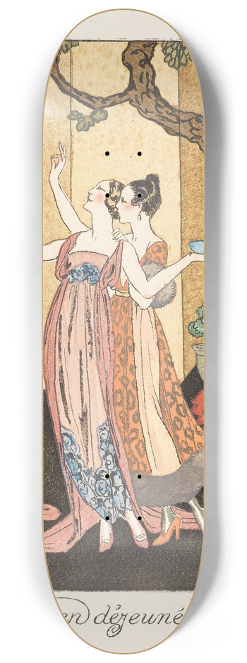 George Barbier - La guirlande des mois 8.25 inch art skate deck