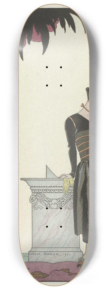 George Barbier - Le Cadran Solaire 8.25 inch art skate deck