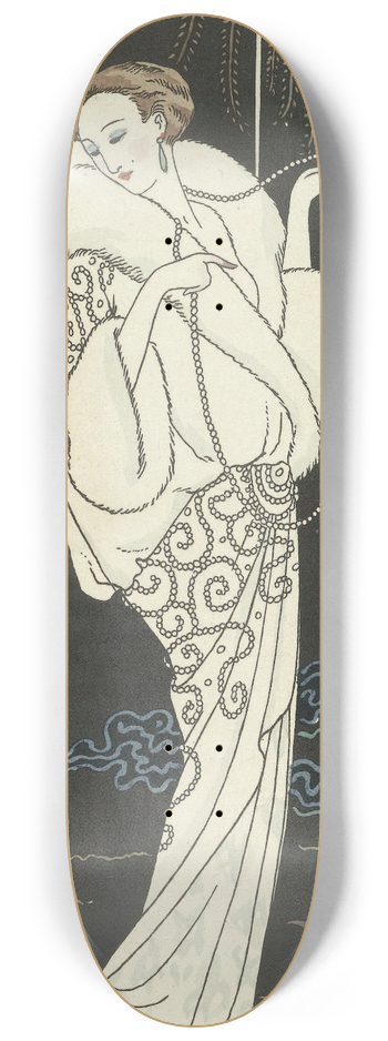 George Barbier - Manteau de velours 8.25 inch art skate deck