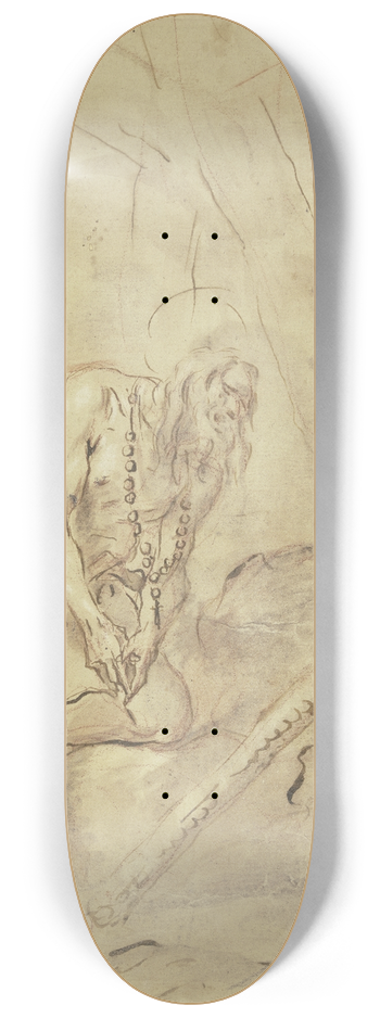 Alessandro Magnasco - Heiliger Hieronymus in der Einde 8.25 inch art skate deck