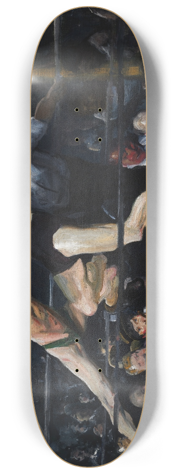 George Bellows - Stag at Sharkeys 8.25 inch art skate deck