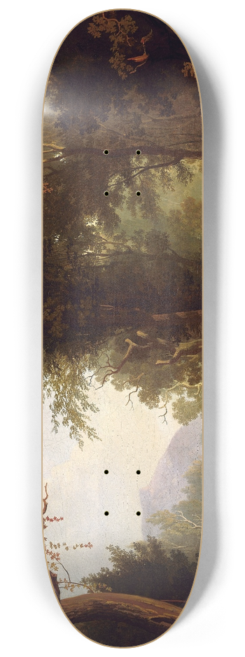 George Caleb Bingham - Landscape with Cattle 8.25 inch art skate deck