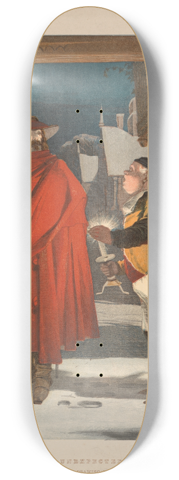 George Cargill Leighton - The Unexpected Guest 8.25 inch art skate deck