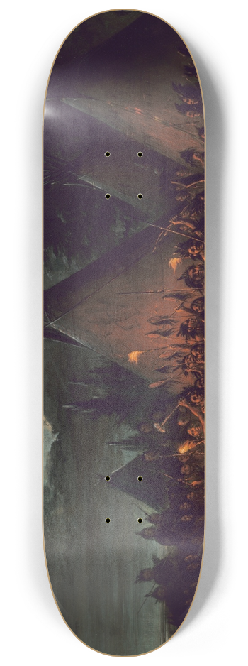 George Catlin - Scalp Dance, Sioux 8.25 inch art skate deck
