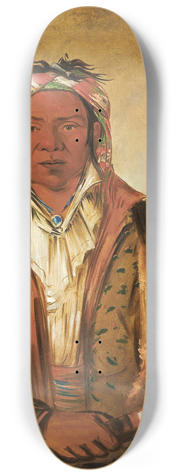 George Catlin - Shee-Nh-Wee 8.25 inch art skate deck