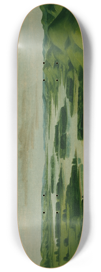 George Catlin - View From Floyds Grave, 1300 Miles Above St. Louis 8.25 inch art skate deck