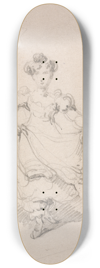 George Chinnery - Miss Louisa Georgiana Murray 8.25 inch art skate deck