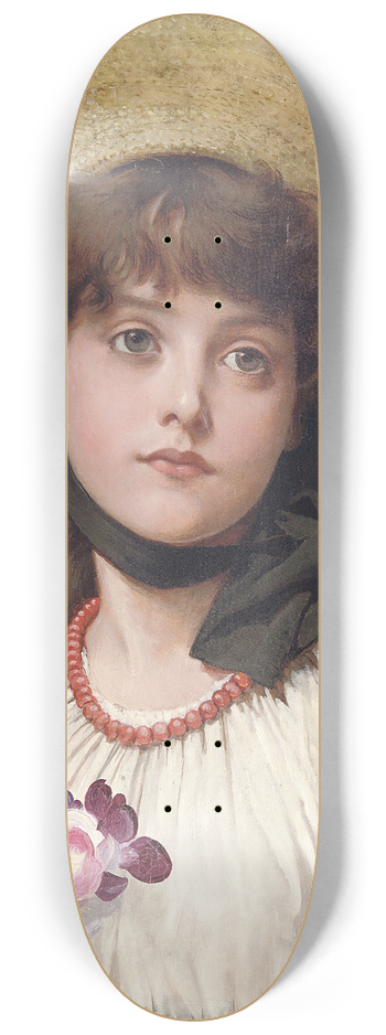 George Dunlop Leslie - Sweetpeas 8.25 inch art skate deck