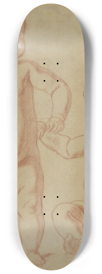 Fritz Boehle - Two cherubs 8.25 inch art skate deck