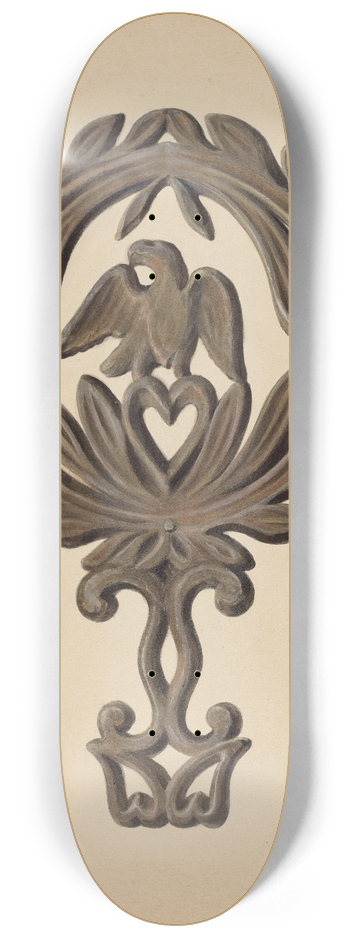 Fritz Boehmer - Flat Iron Holder 8.25 inch art skate deck