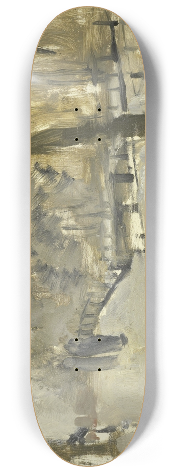 George Hendrik Breitner - The Leidsegracht, Amsterdam 8.25 inch art skate deck