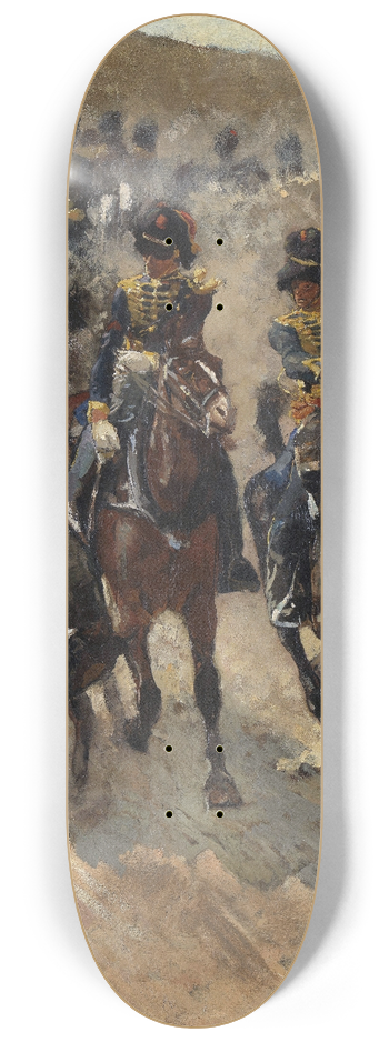 George Hendrik Breitner - The Yellow Riders 8.25 inch art skate deck