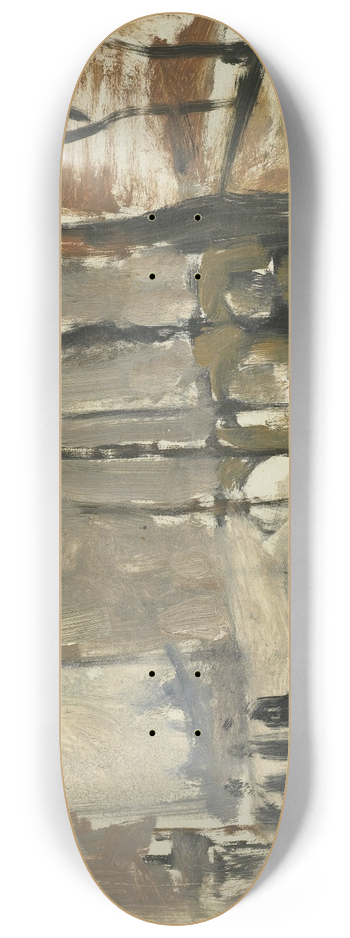 George Hendrik Breitner - View in the Hague 8.25 inch art skate deck