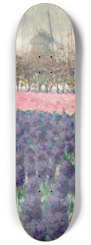 George Hitchcock - Hyacinths in Holland 8.25 inch art skate deck