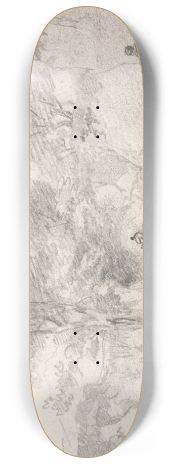 George Howland Beaumont - Lane with Figures 8.25 inch art skate deck