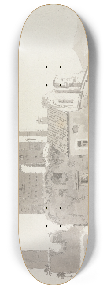George Howland Beaumont - Ruins Outside Rome 8.25 inch art skate deck