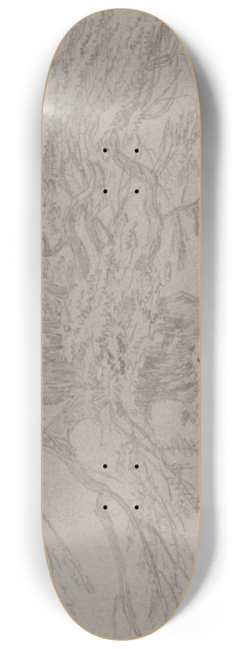 George Howland Beaumont - Tree Study 8.25 inch art skate deck